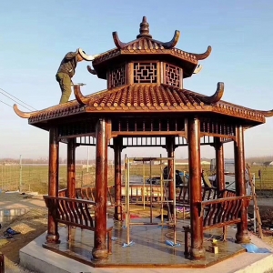長沙涼亭供應-防腐木涼亭生產廠家