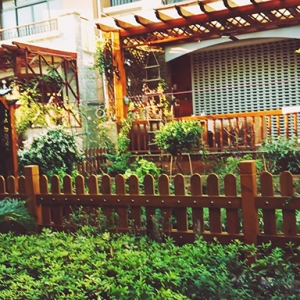 長(zhǎng)沙防腐木涼亭-防腐木圍欄案例展