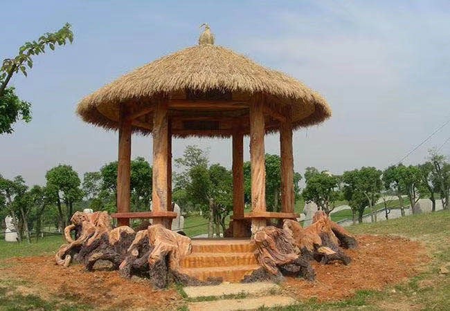 瀏陽長沙防腐木涼亭案例